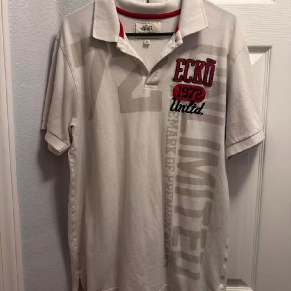 (2007-2012) Ecko Unltd. 72 Limited Graphic Polo - Cream - L